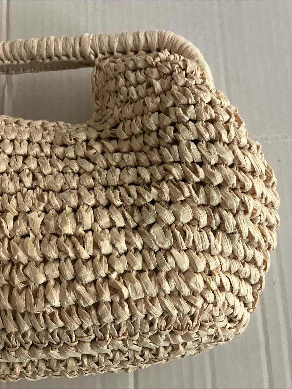 Haute Hippie Natural Woven Raffia Tote
